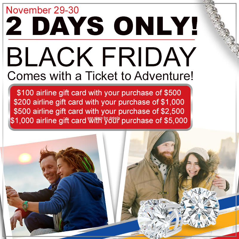 Black Friday comes with a Ticket to Adventure!