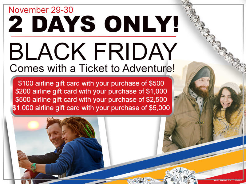 Black Friday comes with a Ticket to Adventure!