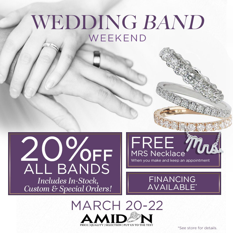 𝗦𝗔𝗩𝗘 𝗧𝗛𝗘 𝗗𝗔𝗧𝗘𝗦 for our Wedding Band Event! 3-Days ONLY • March 20th - 22nd.